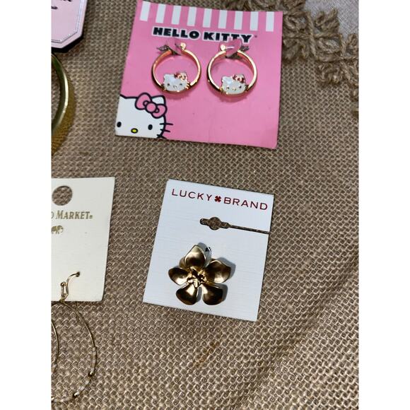 NWT 5 Piece Mixed Name Brand Jewelry Lot Ring Earrings Bracelets - Picture 5 of 10